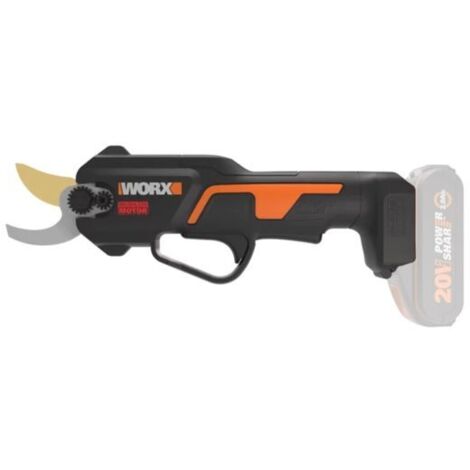 Tijeras de podar inalámbricas sin escobillas Worx Nitro WG330E.9 de 20 V, solo cuerpo, ancho de corte de 25 mm.