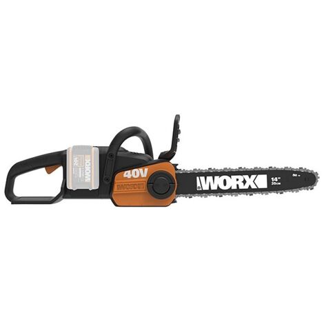 Motosierra inalámbrica sin escobillas WORX WG384E.9 de 40 V con espada de 35 cm para cortar y podar - Solo la motosierra (1/3)
