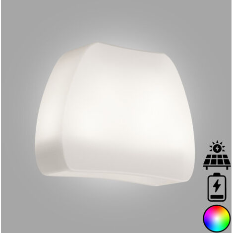 Vaso luminoso lampada giardino da esterno 57x31 H 80 mod. Heart Led Led Multicolor Batteria Solare (1/5)
