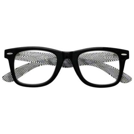 Gafas de lectura a rayas negras +3,00 B16 Zippo