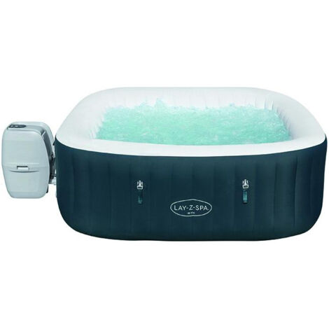Spa Hinchable Bestway Lay-Z-Spa Ibiza Energy-Efficient AirJet 6 180x180x66 cm para 4-6 personas en verde oscuro  Airjet 140 chorros
