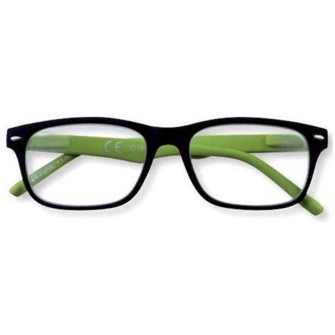 Gafas de lectura negras/verdes +2,00 B3 Zippo