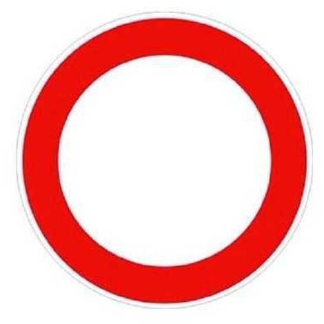 Señales de tráfico prohibido prohibición de paso Fig. 46 (1/2)