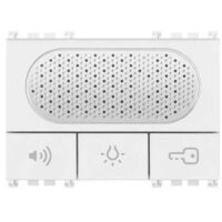19557.B Interfono de dos hilos con altavoz blanco Arkè