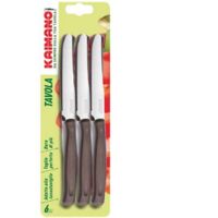 Cuchillo de mesa marrón de 11 cm, paquete de 6, Dinamik Kaimano