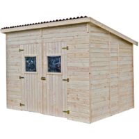 Casita del Bosque CD 280X200cm de Paneles de 16mm con Techo a una Vertiente sin Suelo