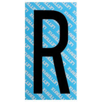Letra adhesiva negra Serie T80 R Letterfix
