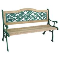 Banco de hierro/madera Hiedra cm 126 Vette 03805