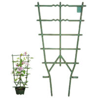 Marco de macetas trepadoras verde, 35 cm, altura 82 cm