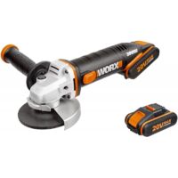 Amoladora angular inalámbrica con batería 2 baterías 20V 2,0Ah Worx Wx800