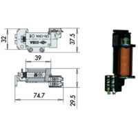 Bobina de electrocerradura V.12 07025-00-0 Cisa