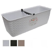 Vaso Natural Rett. Moka 40X16 H 13 Stefanpl
