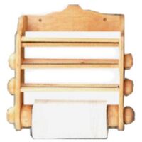 Porta rollos de madera de lujo para rollos 3 Natural Calder