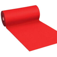 Alfombra de moqueta para pasillo, interior y exterior, roja, 1 m de altura x 30 m de largo