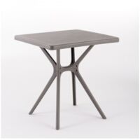 Mesa de diseño Hugo de Flow en taupe