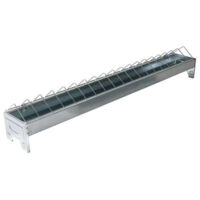 Comedero para pollos con barras de 75x13 cm, altura 7,0 cm