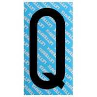 Letra adhesiva negra Serie T80 Q Letterfix