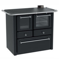 Cocina de leña Gaia 4,5 Antracita Lincar