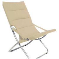 Sillón de acero Canapone Ecru' Vette 04908