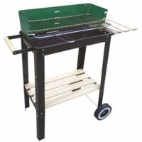 Barbacoa rectangular con base de madera 50X26 h 68 Lapillo 08207