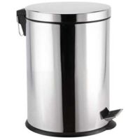 Papelera con pedal de acero inoxidable L 3 Ladydoc 08821
