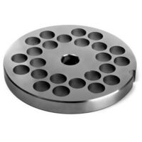 Placa para picadora de carne n.° 10 de acero inoxidable, orificio de 10,0 mm, 3 cuchillas