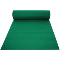 Alfombra de moqueta para pasillo, interior y exterior, verde, 1 m de alto por 30 m de largo