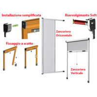 Mosquitera Stop Inset de bronce horizontal 160×250 cm – Stop Inset