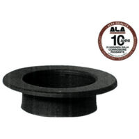Roseta de acero negro mate de 2 mm Ø16 cm para estufas de pellet – A.L.A.