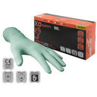 Guantes desechables de látex talla M – paquete de 100 piezas – Brixo