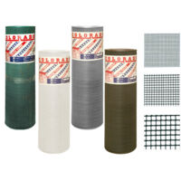Red de plástico extrusionado blanca de 50 m H100 cm malla 5x5 mm – Colorado – uso en jardinería y cercas ligeras – United Fences