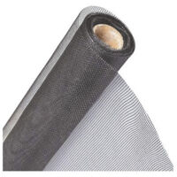 Mosquitera de fibra de vidrio gris H 120 cm rollo 50 m