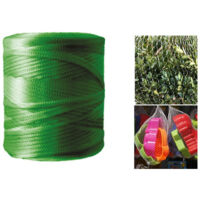 Red de malla tubular de embalaje 50 cm × 100 m de plástico verde – Brixo