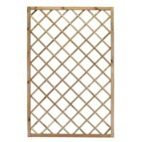 Paquete de 2 piezas de Rejilla Trendy 60X180 cm con agujero de 9X9 cm, marco de 34X34 cm, ciervo