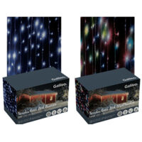 Cortina luminosa exterior 120 LED blanco – cable de 8 m – IP44