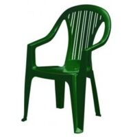 Silla de PP verde Ralik