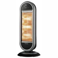 Calefactor halógeno Roty 30×30×h70 cm 400/800/1200 W Acabado negro – Syntesy