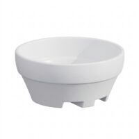 Jarrón XXL de diseño, Ø120 mm, H60 mm, de polímero blanco, para árboles y plantas grandes, apto para interiores y exteriores
