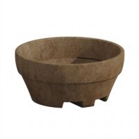Jarrón XXL de diseño, Ø120 mm, H60 mm, en polímero color bronce, ideal para árboles y plantas grandes, tanto para interiores como para exteriores