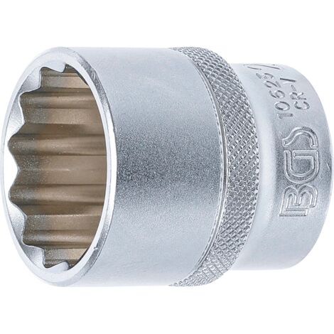 BGS Steckschlüssel-Einsatz Zwölfkant Antrieb Innenvierkant 12,5 mm (1/2") SW 28 mm - 10625 (1/3)