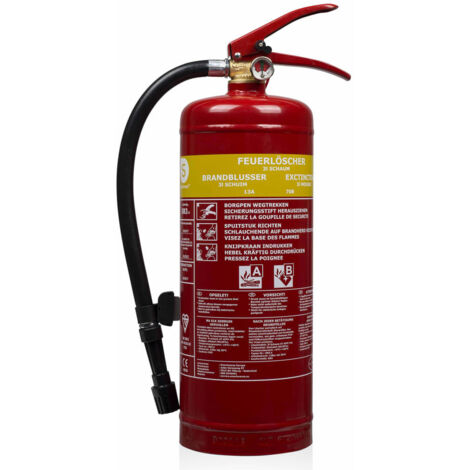 SMARTWARES Feuerlöscher, Schaum, 3 L, Brandklasse 13A, 70B