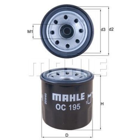 ÖLFILTER OC195 KNECHT