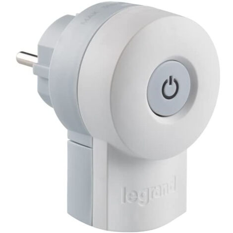 LEGRAND Schutzkontakt-Stecker Schalter beleuchtet weiß Stecker & Kupplungen