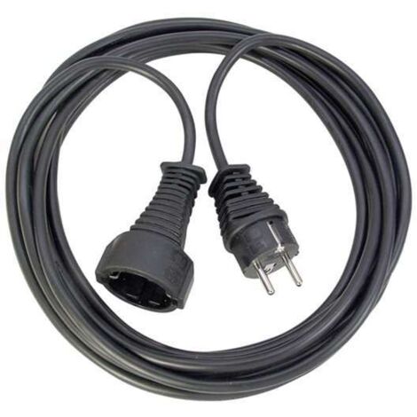 Brennenstuhl 1165010015 Verlängerungs-Kabel 2m H05VV-F3G1,5 schwarz
