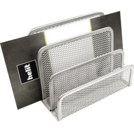 Briefständer the mail network 14 x 10,5 x 7,5 cm (B x H x T) Metall silber 3 Fächer (1/4)