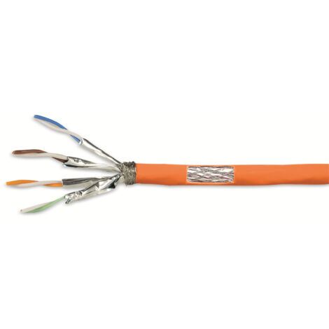 LOGILINK CAT.7 Netzwerkkabel CPV0058, Installation, AWG23, orange, 25 m