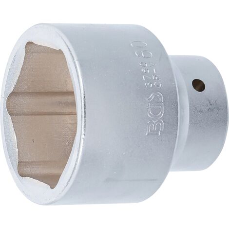 BGS Steckschlüssel-Einsatz Sechskant Antrieb Innenvierkant 25 mm (1&quot) SW 60 mm - 3760 (1/3)