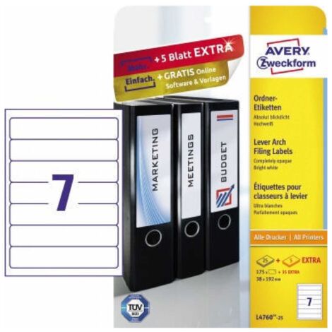 Avery Zweckform L4760-25 weiße Selbstklebeetiketten (1/5)