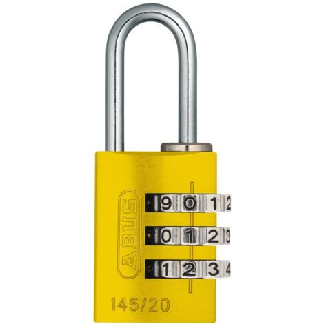 ABUS Zahlenschloss 145/20 gelb Lock-Tag