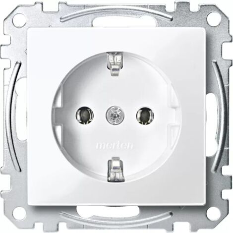 Merten System M SCHUKO-Steckdose MEG2301-0319 polarweiß glänzend